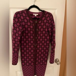 Isaac Mizrahi Live! Button down patterned cardigan